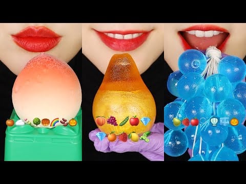 3MINUTES VERTICAL VIDEO ASMR COMPILATION KOREAN FRUITS ICE CREAM ASMR KOHAKUTO MUKBANG ASMR 🍇