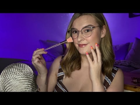 ASMR On Myself 🤍 Hair Brushing, Skin Brushing & Face Tracing
