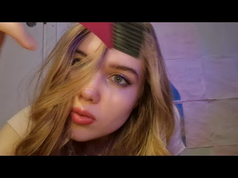 asmr pov friend dyes your hair pink!