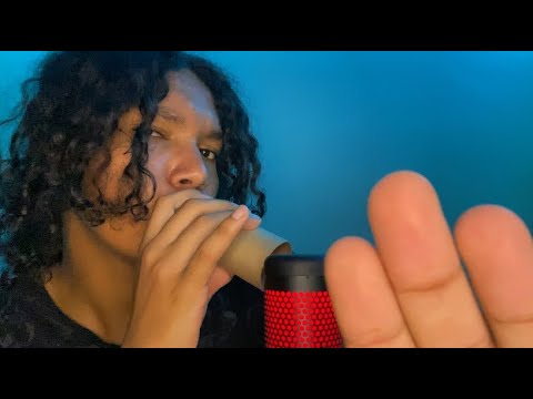 ASMR Wet Mouth Sounds Spit Painting You🎨