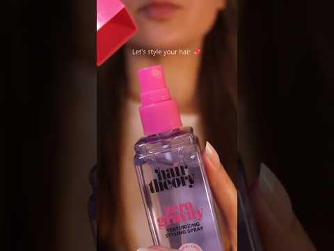 Styling your hair 🌸💗 #asmr  #notalking #relax  #triggersforsleep #personalattention #layeredsounds