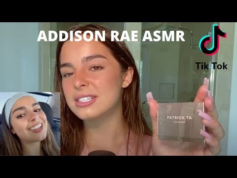 Addison Rae ASMR | Tapping on Teeth, Camera, + Nails (TINGLES)