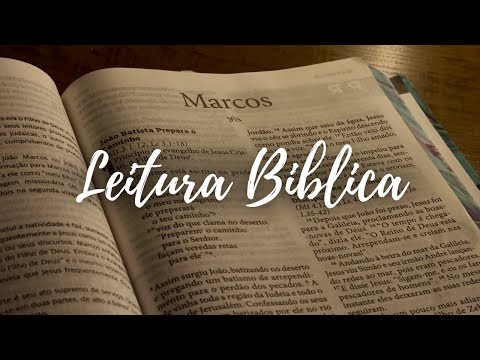 ASMR CRISTÃO | Lendo Marcos Até Você Dormir 🌙✨ (Parte 1)