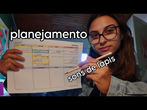 ASMR PLANEJAMENTO 🗓✏️