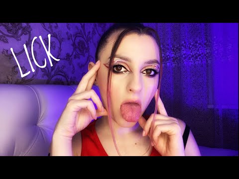 ASMR 👅 LICK Lens & LICK Glass 👅 KISS 💋 asmr mouth wet