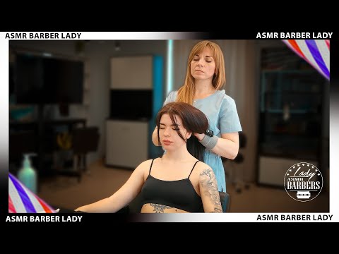 ASMR Combing and Scalp Massage by Barber Lady Lida