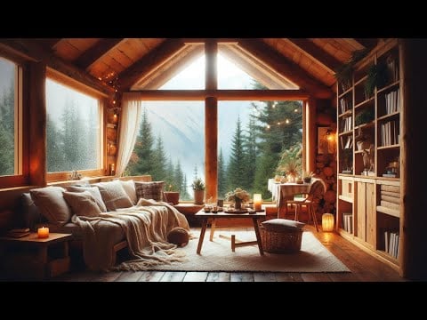 🌧️ 8H Gentle Rain Sounds - Cozy Relaxing Background Ambience - Sleep, Study, Work, Relax