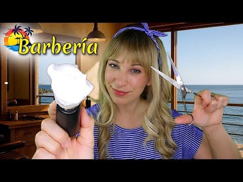 🌊 ASMR Afeitado y Corte Refrescante | Servicio de Barbería con sonidos reales y relajantes