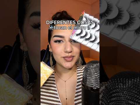 Tocando el 🔊MICRÓFONO🎙️ con diferentes objetos #asmr #asmrespañol