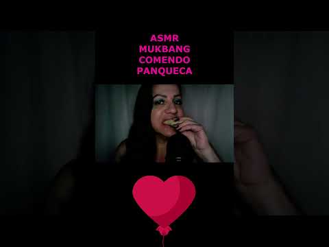 ASMR-SHORTS MUKBANG  COMENDO PANQUECA #rumo2k #asmrportuguês #shorts_ #mukbang #mastigação