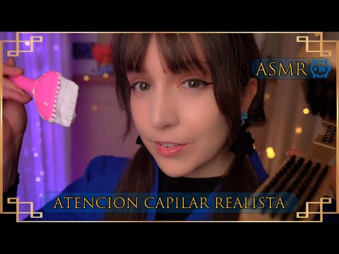 ⭐ASMR Examen, Tatamiento y Masaje de CABEZA y CABELLO💆🏻‍♀️ [Sub] 1 HORA de Atención Personal