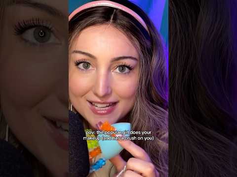 pov: the popular girl does your makeup (and has a crush on you)