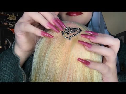 ASMR Pins All Over Your Scalp 💆🏻‍♀️ Plucking Them One by One + Scalp Scratching ✨