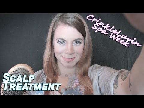 ASMR Foamy Scalp Treatment Role Play - CrinkleLuvin Spa Week Day 4