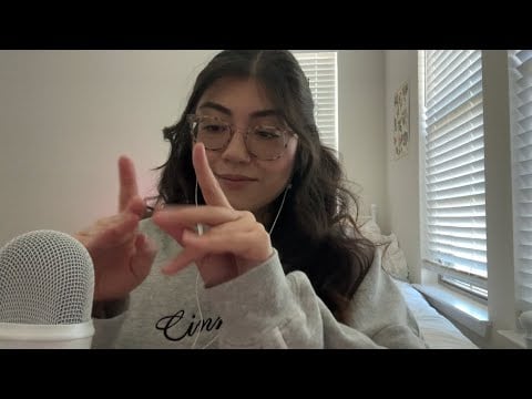 ASMR random tingles & rambles - hand sounds, hand movements, whispers, tapping + 