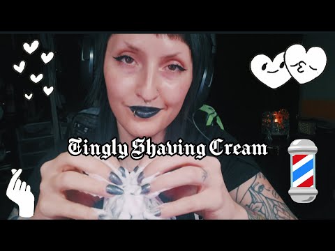ASMR | NAIL TAPPING MESS WITH SHAVING CREAM | super soothing to fall asleep to 😴