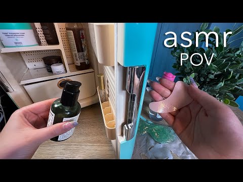 asmr en español - ASMR POV Limpieza Facial y SKINCARE + lluvia para DORMIR en minutos! Ale ASMR