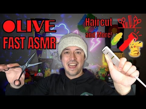 🟥 LIVE: Corey ASMR LIVE | Fast ASMR | Lightsaber Calibration, Haircut | SMASH the 👍 Button!
