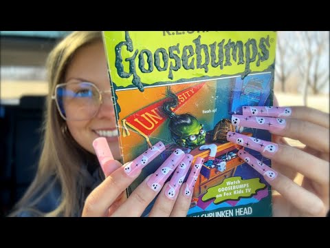 asmr/ Goosebumps Books Collection 👻 (soft spoken + tapping)
