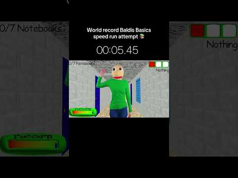 ASMR Baldi’s Basics Speedrun #funny 