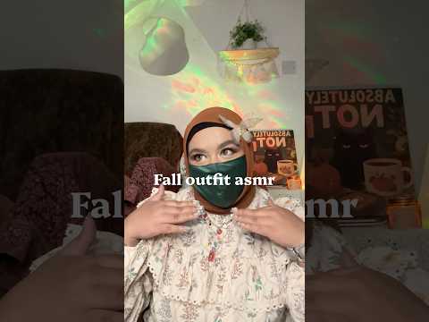 ASMR - Fall outfit 🍁🎃🤎🧆🍂 #asmrshorts #asmr #fall