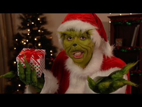 ASMR | The Grinch steals your Christmas presents (4K)