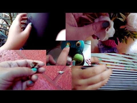 ASMR 100% TAPPING com coisas que tenho em casa: Para quem relaxa vendo dedos mexerem nas coisas