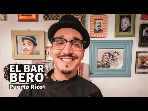 🇵🇷 Tour of Vintage Barbershop Themed Cocktail Bar - El Bar Bero | San Juan Puerto Rico
