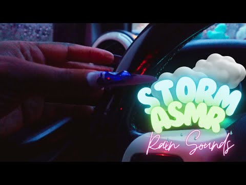 ASMR | Rainy carride |  Hurricane Debby ASMR *Extra Long Nails Tapping | Rain sounds