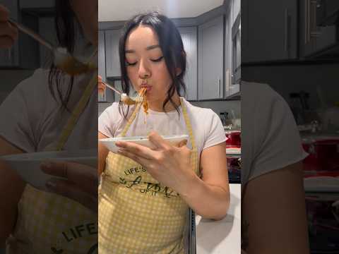 ASMR making my favorite pasta 🍝😋
