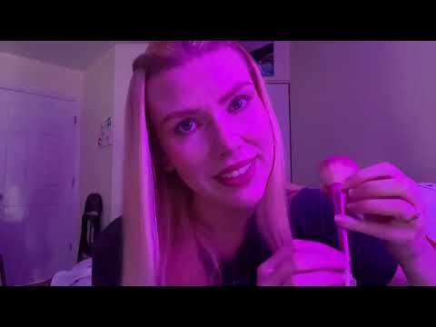 💜 Casual, Low Lighting ASMR to help you Fall Asleep 🩷 *with random triggers/rambling*