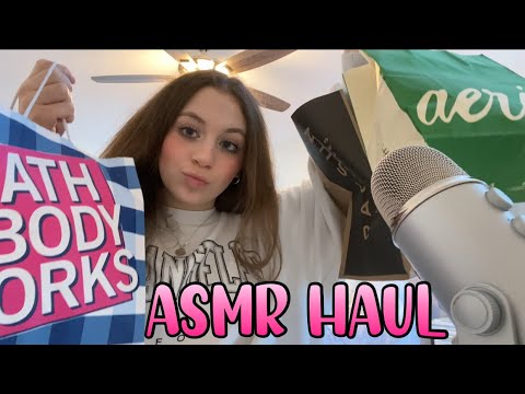 ASMR mall haul! pacsun, sephora, bath and body works, etc