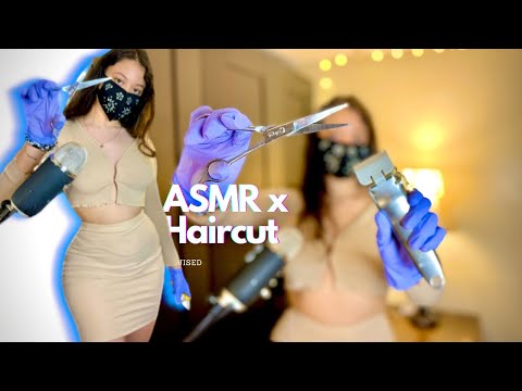 ASMR roleplay 💕 Girlfriend gives you a haircut 💇‍♂️