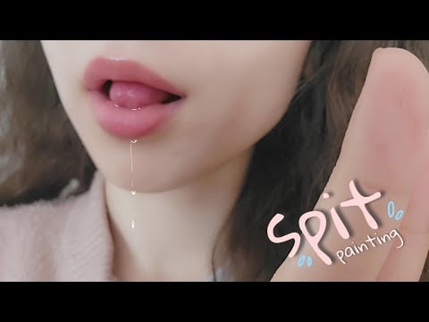 ASMR: spit painting YOUR FACE 🫵🏻 • no talking • favorite #asmr 3
