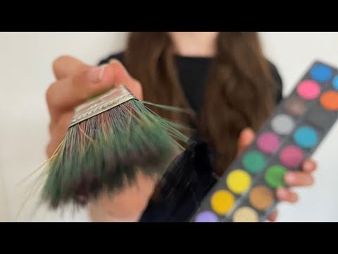ASMR You’re my canvas! | Drawing + painting on you! Actual camera touching | lo-fi | no talking