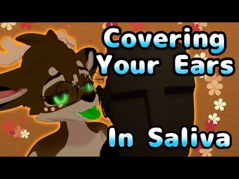[Furry ASMR] Deer Covers Your Ears In Saliva (INTENSE) Mouth Sounds | No Talking | Black Screen