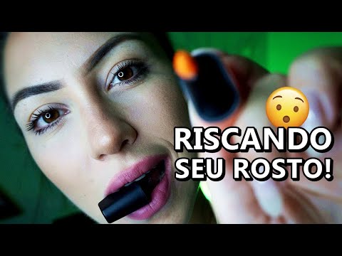 ASMR: RISCANDO TODO O SEU ROSTO - ESSE VÍDEO VAI TE DEIXAR ARREPIADO!