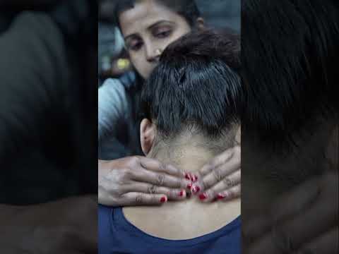 Drift Away with Binaural Beats: Soothing Head Massage ASMR #shorts