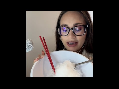 Asmr ice eating