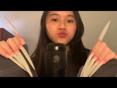 ASMR TINGLY NAIL TAPPING W/ EXTREMELY LONG NAILS