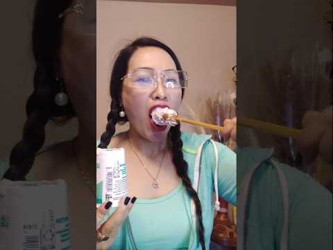 SAUSAGE WITH YOGURT ONE TIME BITE#everyone #food #shortsfeed #mukbang #viralvideo