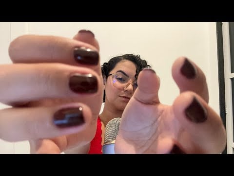 ASMR MIC SCRATCHING  (unhas no microfone) COM CONVERSA MOTIVACIONAL 
