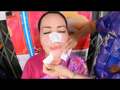 Efectivo facial callejero de 1$ para remover puntos negros🧴✨ *Chinatown, Bangkok* 🇹🇭