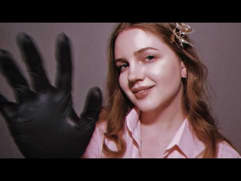 ASMR Chiropractor. Exam and Massage in Gloves