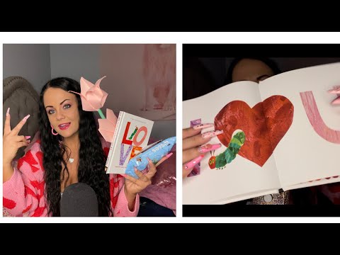 ASMR Valentines Day trigger words + reading you a book + tapping w/ rambles💗❤️💕❣️💓