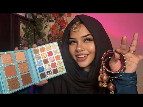 ASMR✨DESI✨Bestie came through with the Diwali slay💖#hindiasmr #bilingual 