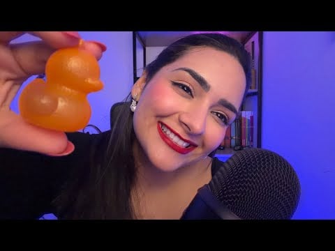 ASMR MOSTRANDO COMPRINHAS! 🛍️✨ (Tapping, Plastic Sounds & Whispers)