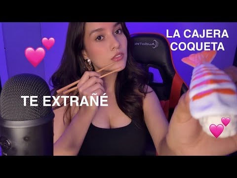 ASMR/ Tienes Una Cita con LA CAJERA COQUETA DEL SUPER ❤️❤️🥰