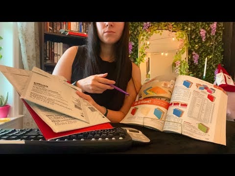 ASMR Office Supply Store (typing, catalogue page turning, writing, plastic crinkles) Long Video!