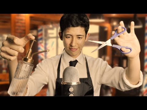 [ASMR[ The MOST realistic barbershop haircut EVER💈✂️(4k60fps)